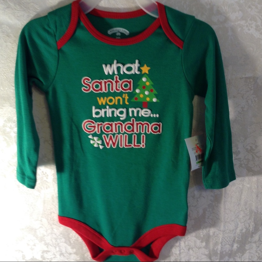 🛍3/$10 What Santa Won't Bring Grandma Will Onesie